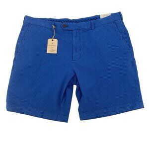 Brooks Brothers Men's Size 40 Blue Seersucker Preppy Chino Shorts NWT